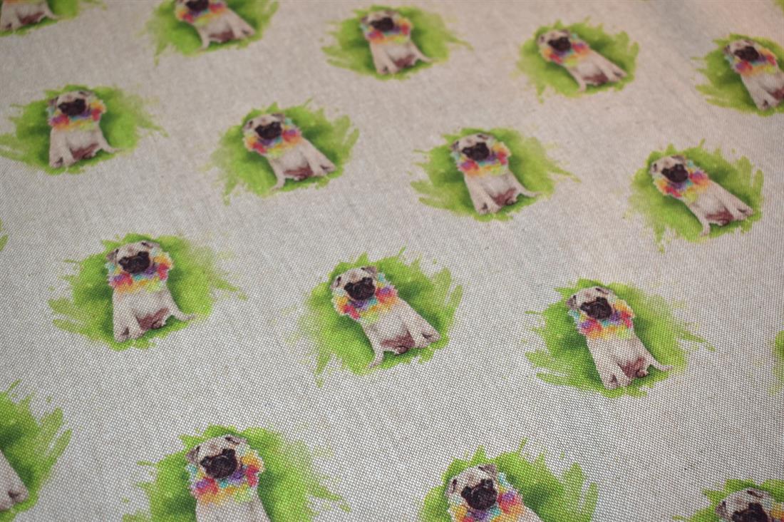 Natural Printed Digital Canvas Fabric
