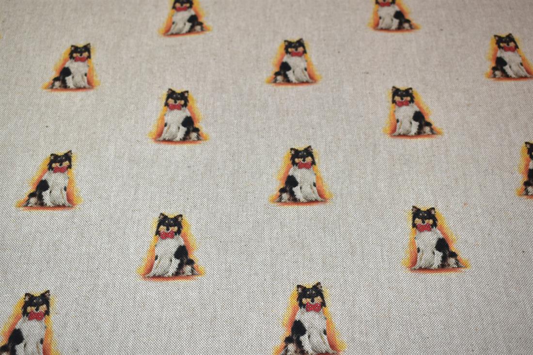 Natural Printed Digital Canvas Fabric