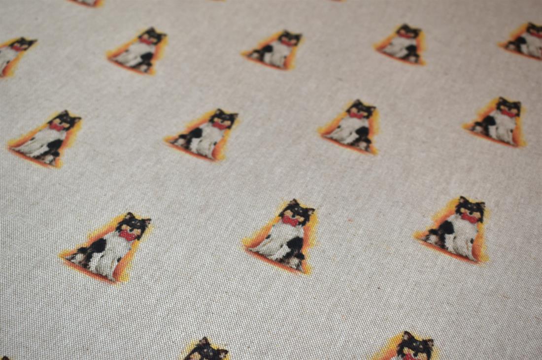 Natural Printed Digital Canvas Fabric