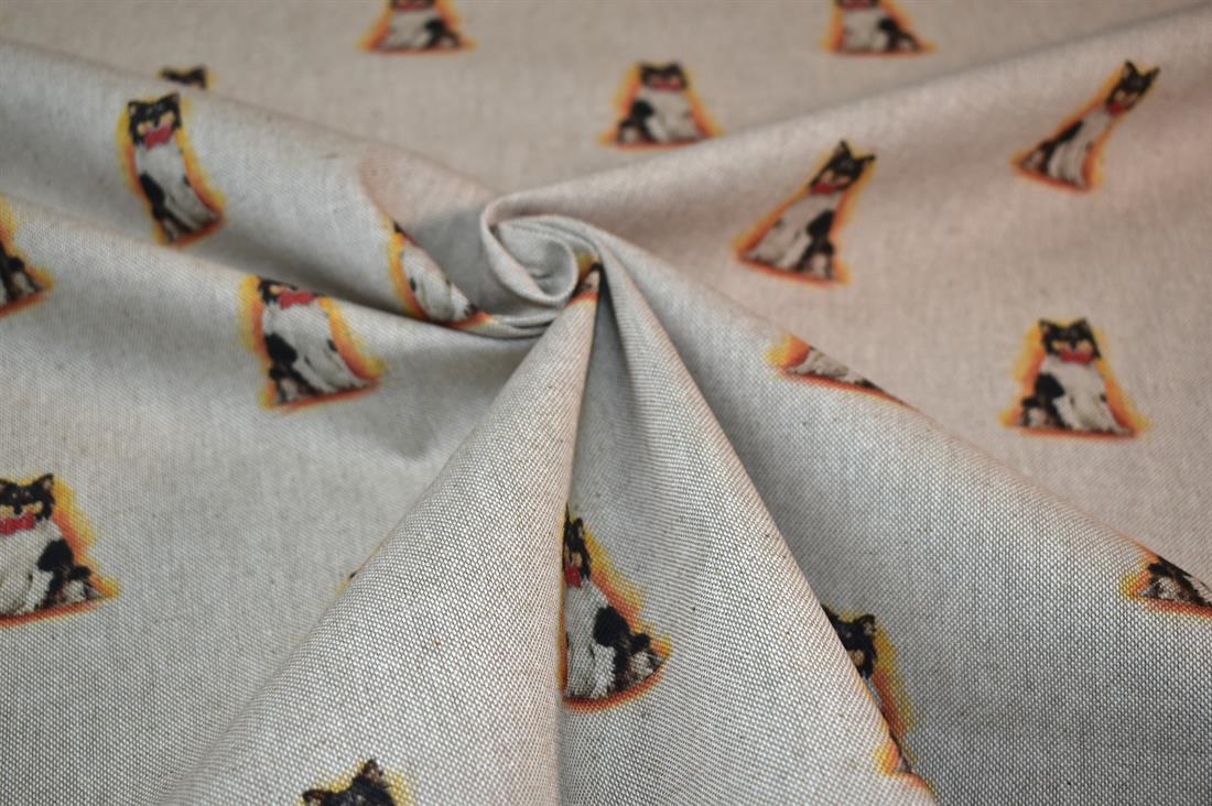 Natural Printed Digital Canvas Fabric