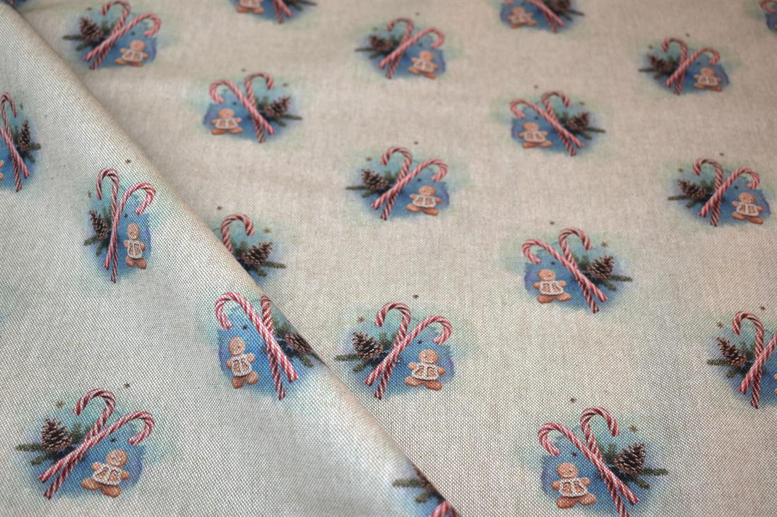 Natural Printed Digital Canvas Fabric