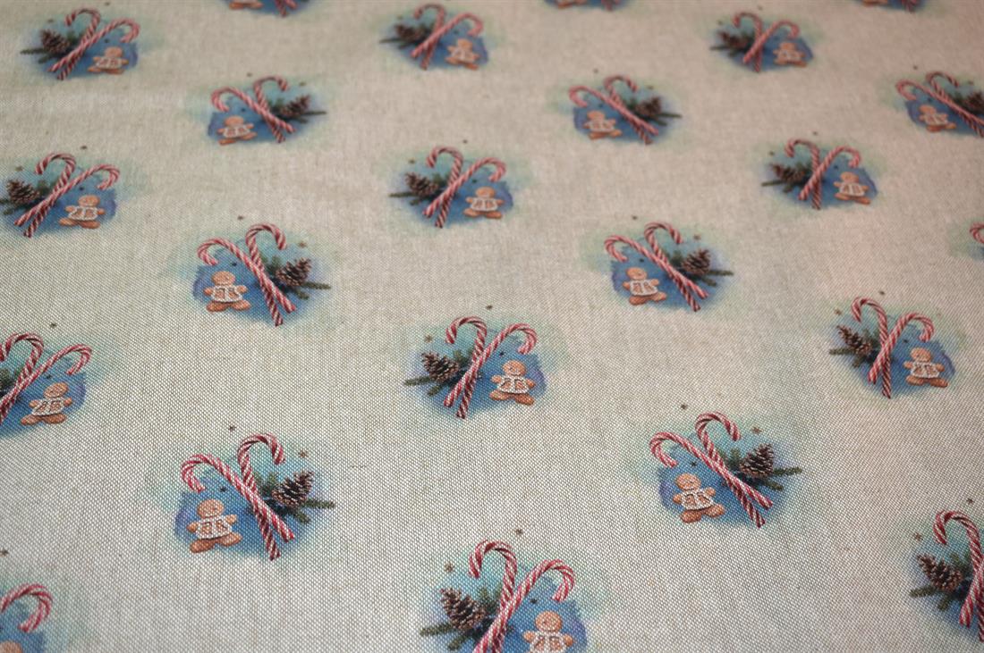 Natural Printed Digital Canvas Fabric
