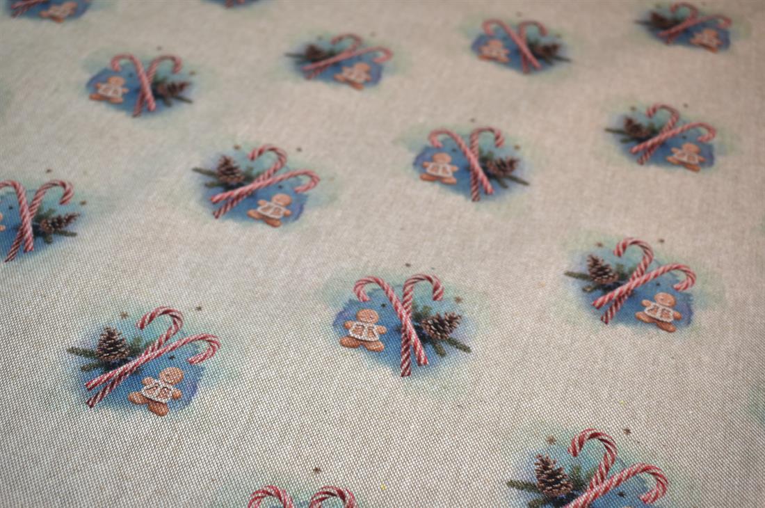 Natural Printed Digital Canvas Fabric