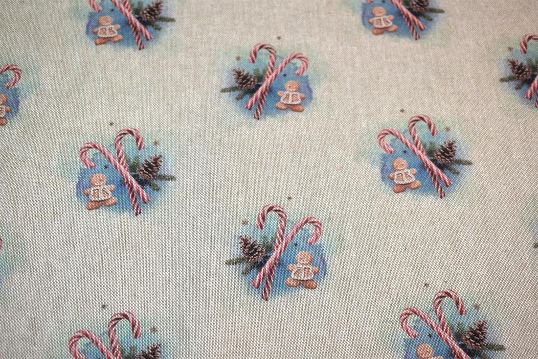Natural Printed Digital Canvas Fabric