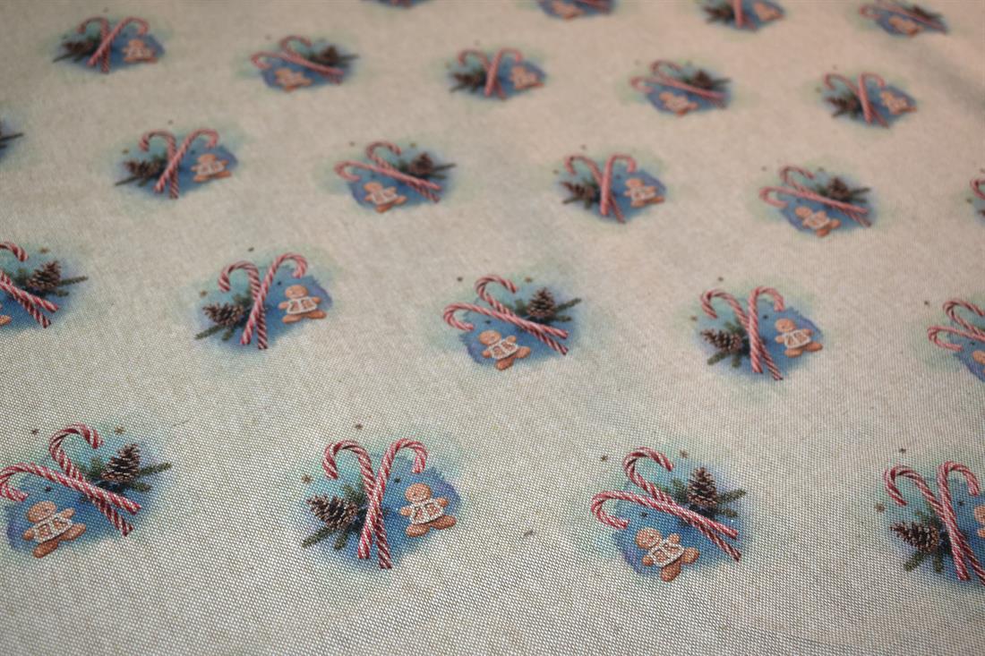 Natural Printed Digital Canvas Fabric