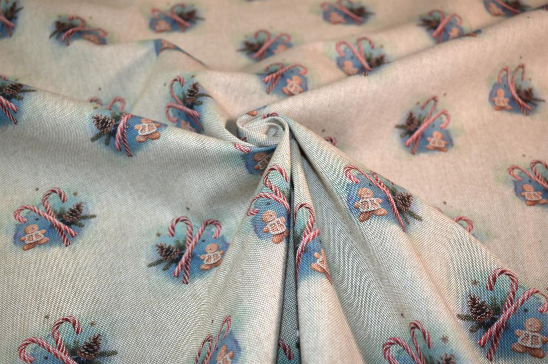 Natural Printed Digital Canvas Fabric
