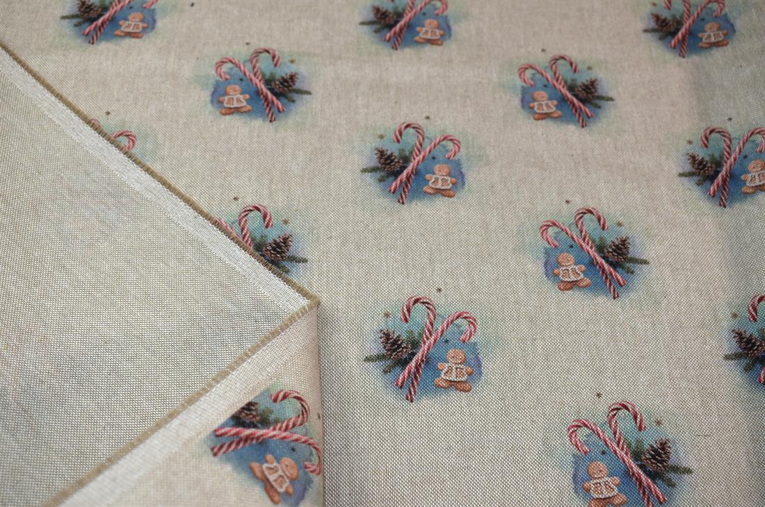 Natural Printed Digital Canvas Fabric