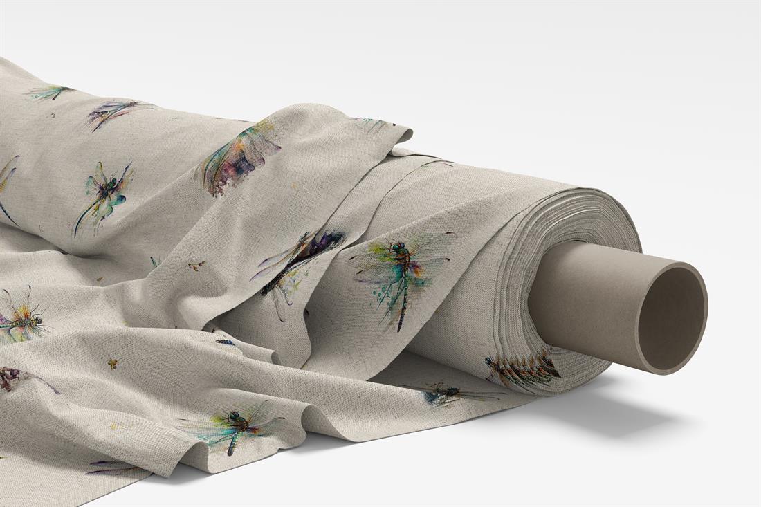 Natural Dragonflies All Over Printed Digital Canvas