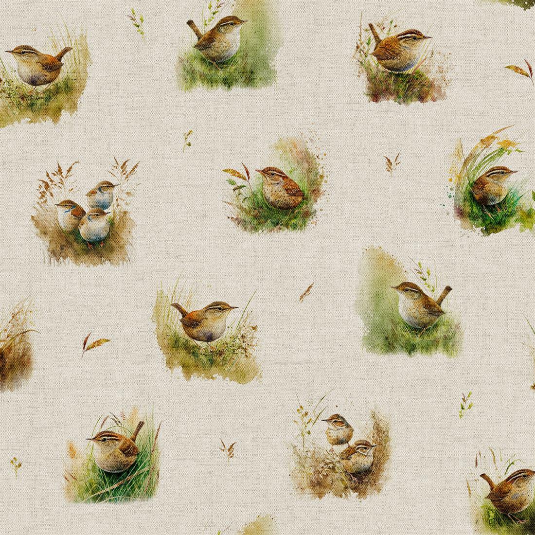 Natural Wren All Over Printed Digital Canvas