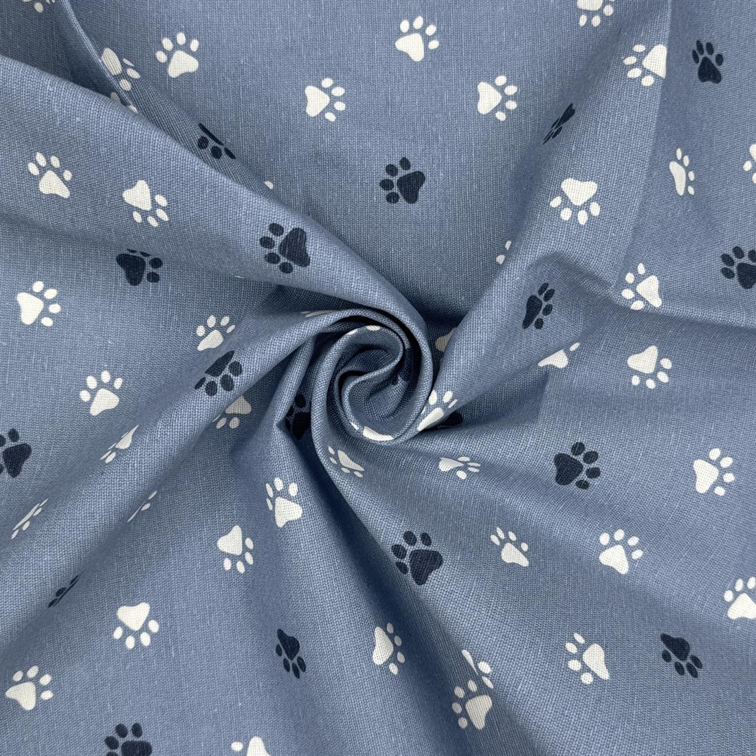 Paw Printed Digital Canvas Fabric
