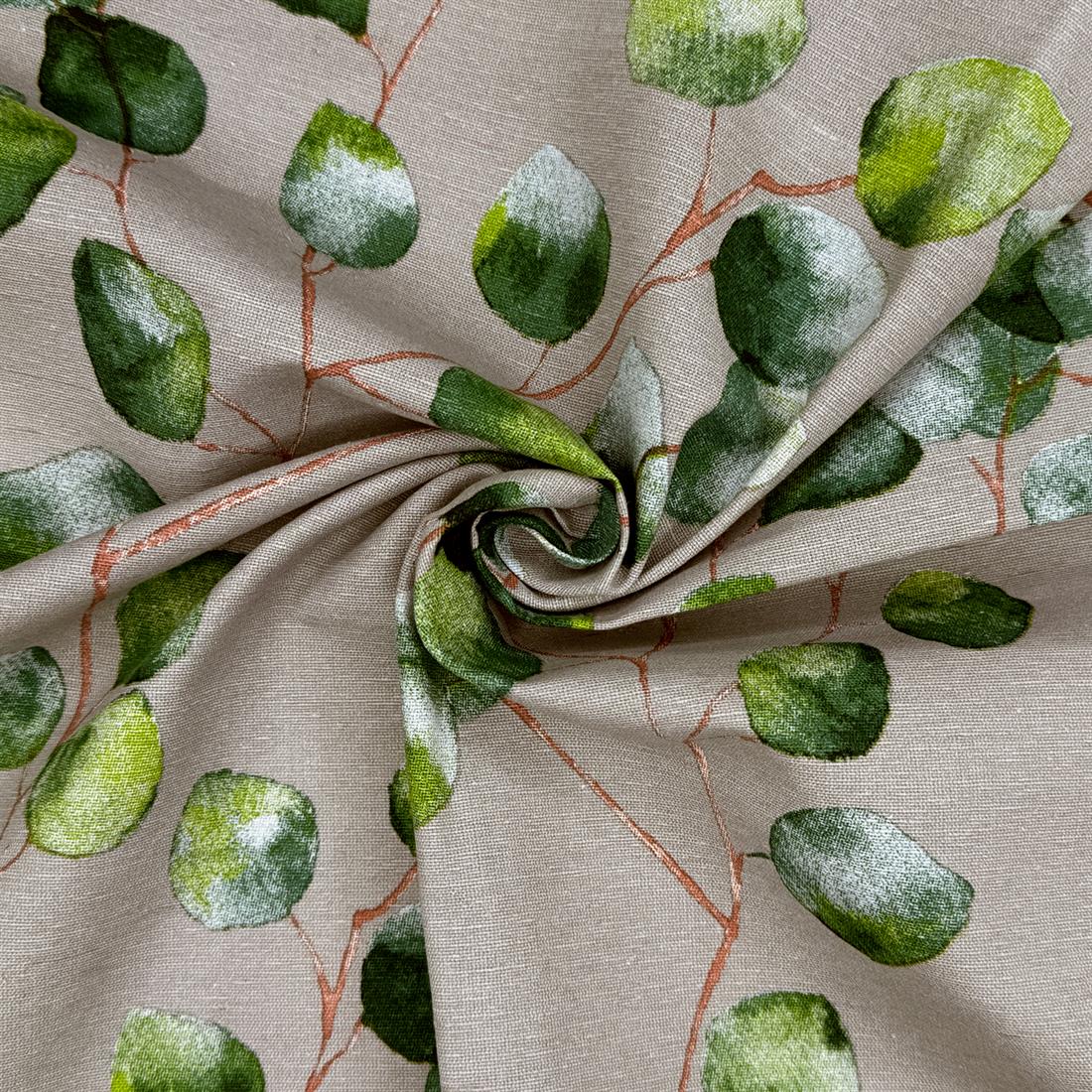 Eucalyptus Leaves Printed Digital Canvas Fabric
