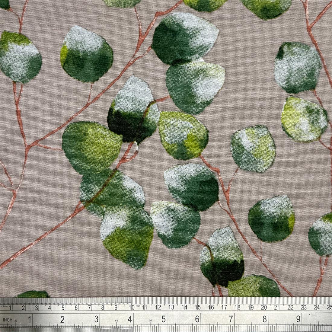 Eucalyptus Leaves Printed Digital Canvas Fabric