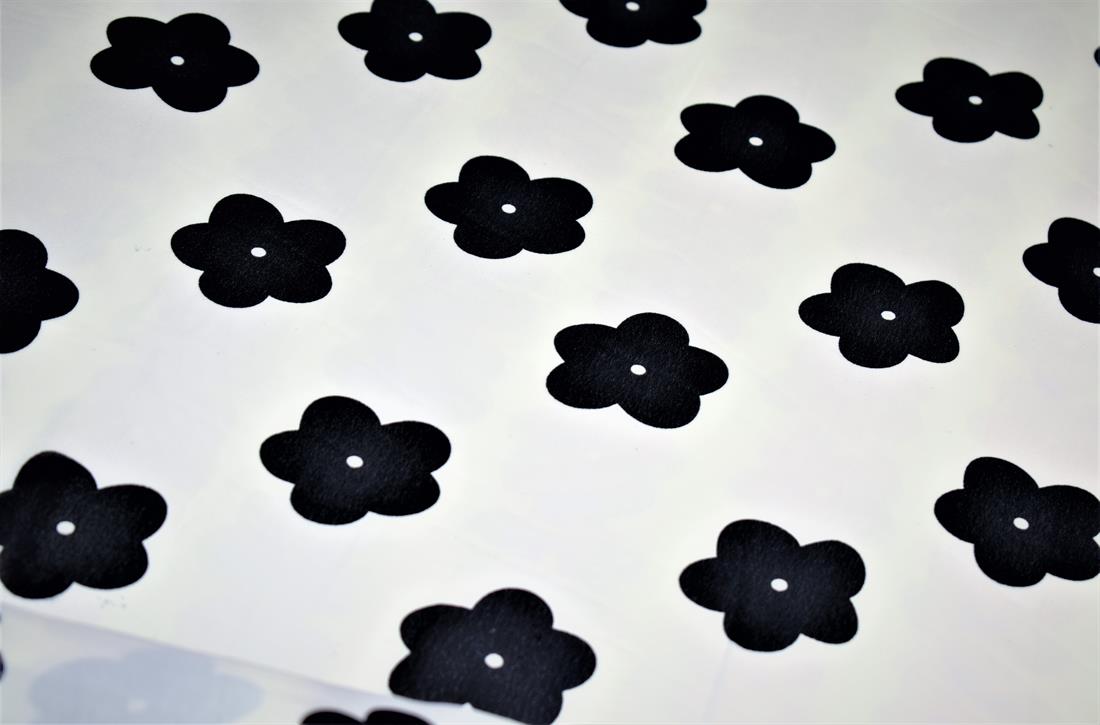 Ivory Quality Printed Chiffon, Flower Print