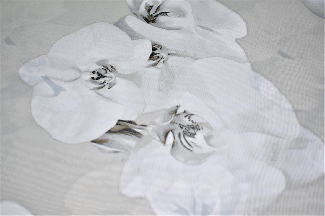 Light Grey Quality Printed Chiffon
