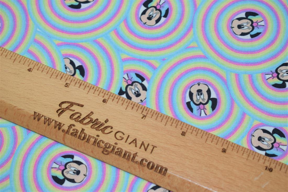 Rainbow Mickey Mouse Print Little-Johnny Disney Bubble Minnie 100%…