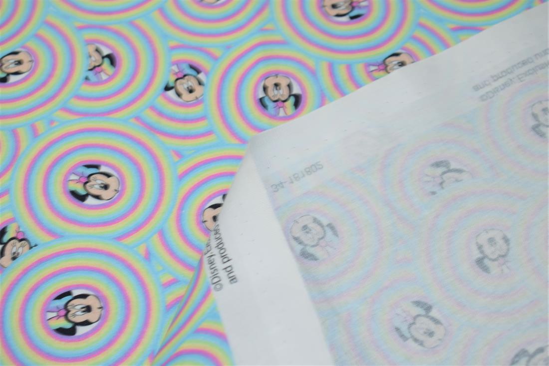 Rainbow Mickey Mouse Print Little-Johnny Disney Bubble Minnie 100%…