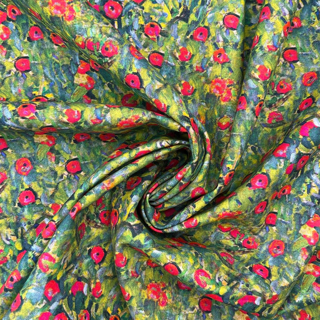 Klimt's Apples --Printed 100% Cotton Fabric