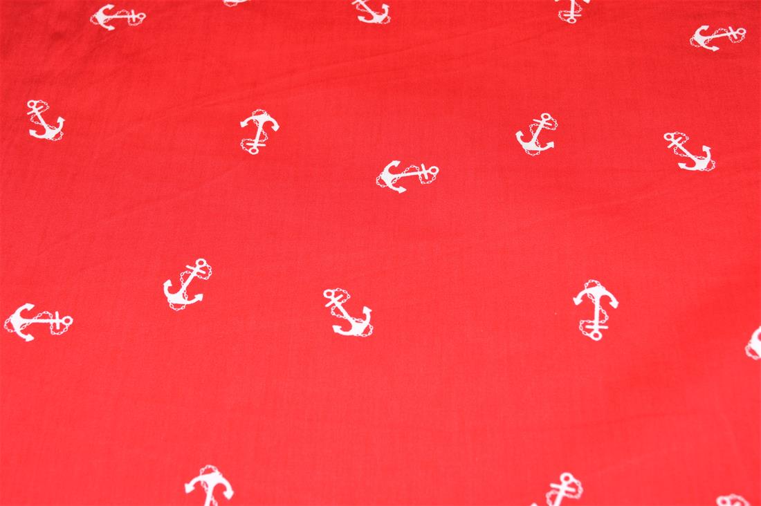 Red Printed 100% Cotton Fabric