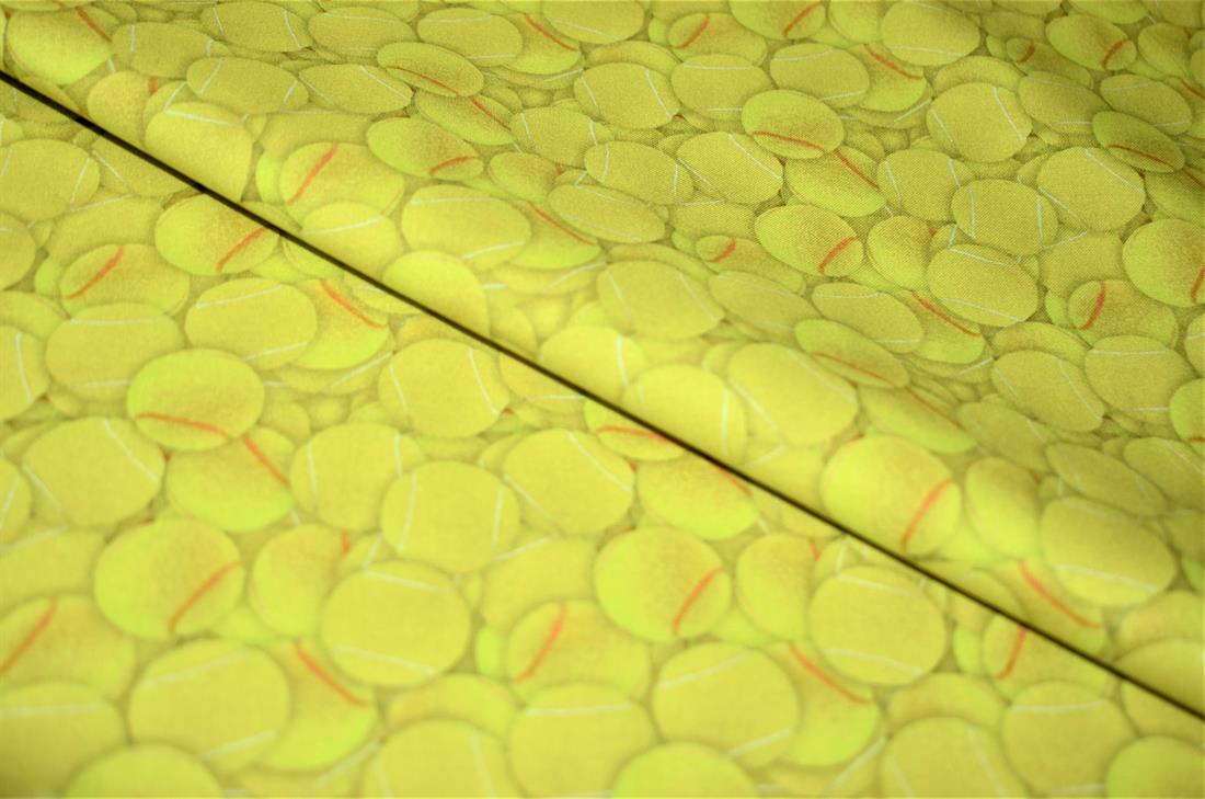 Green Tennis Balls - CC400 Crafty Cotton Fabric