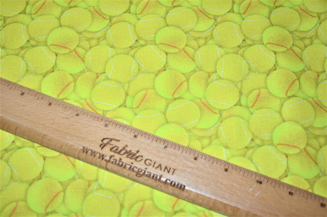 Green Tennis Balls - CC400 Crafty Cotton Fabric