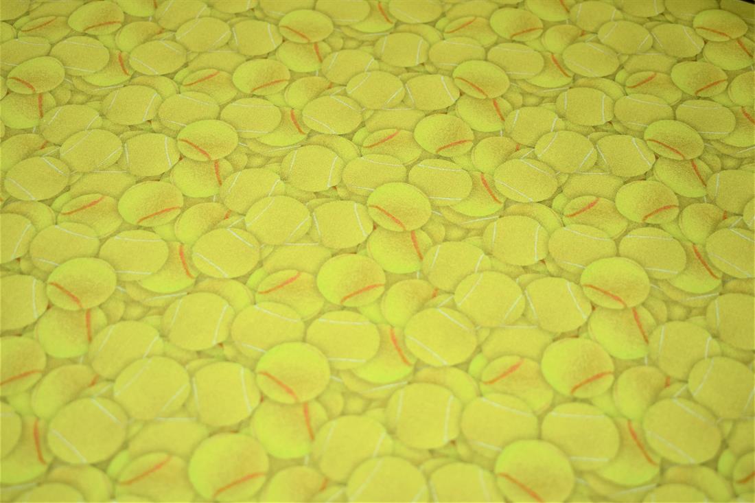 Green Tennis Balls - CC400 Crafty Cotton Fabric