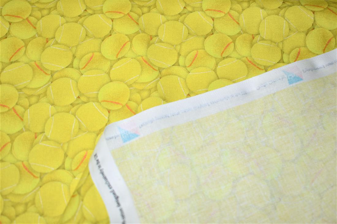 Green Tennis Balls - CC400 Crafty Cotton Fabric