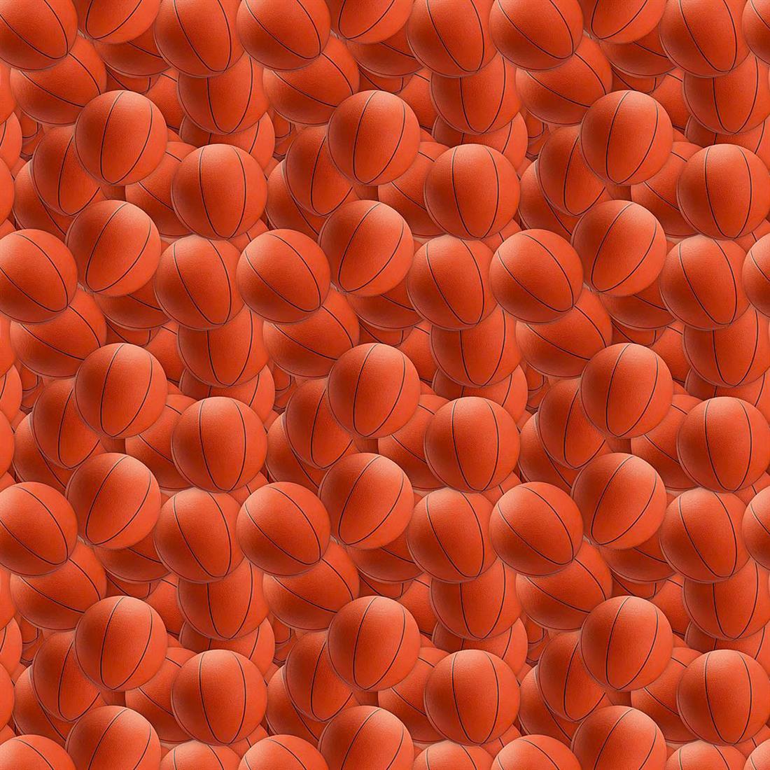 Orange Basket Balls- CC402 140Cm Wide Crafty Cottons Digitally…