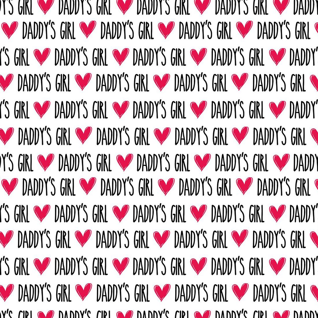 Daddys/ Mamas Girl 140Cm Wide Crafty Cottons Digitally Printed 100%…