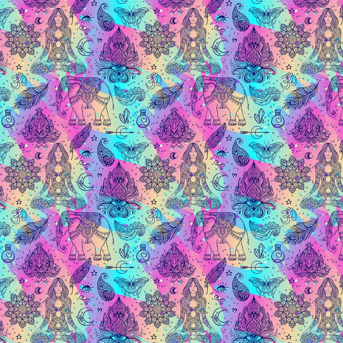 Charkra - CC414 140Cm Wide Crafty Cottons Digitally Printed 100%…