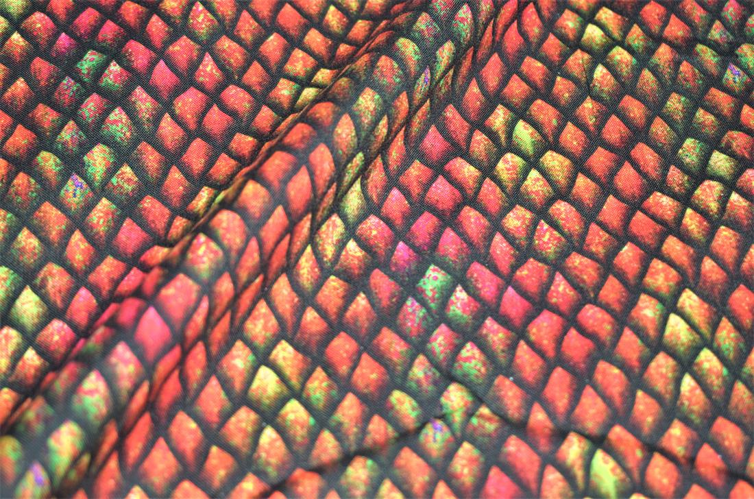 Dragon Scales 140Cm Wide Crafty Cottons Digitally Printed 100% Fabric