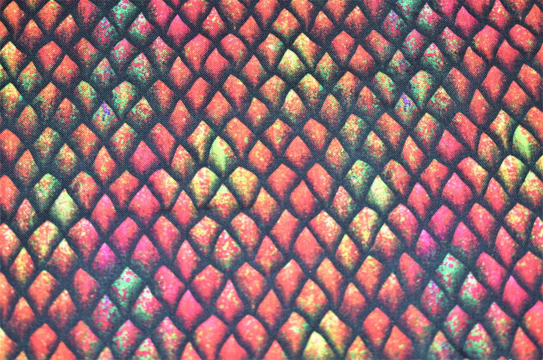 Dragon Scales 140Cm Wide Crafty Cottons Digitally Printed 100% Fabric
