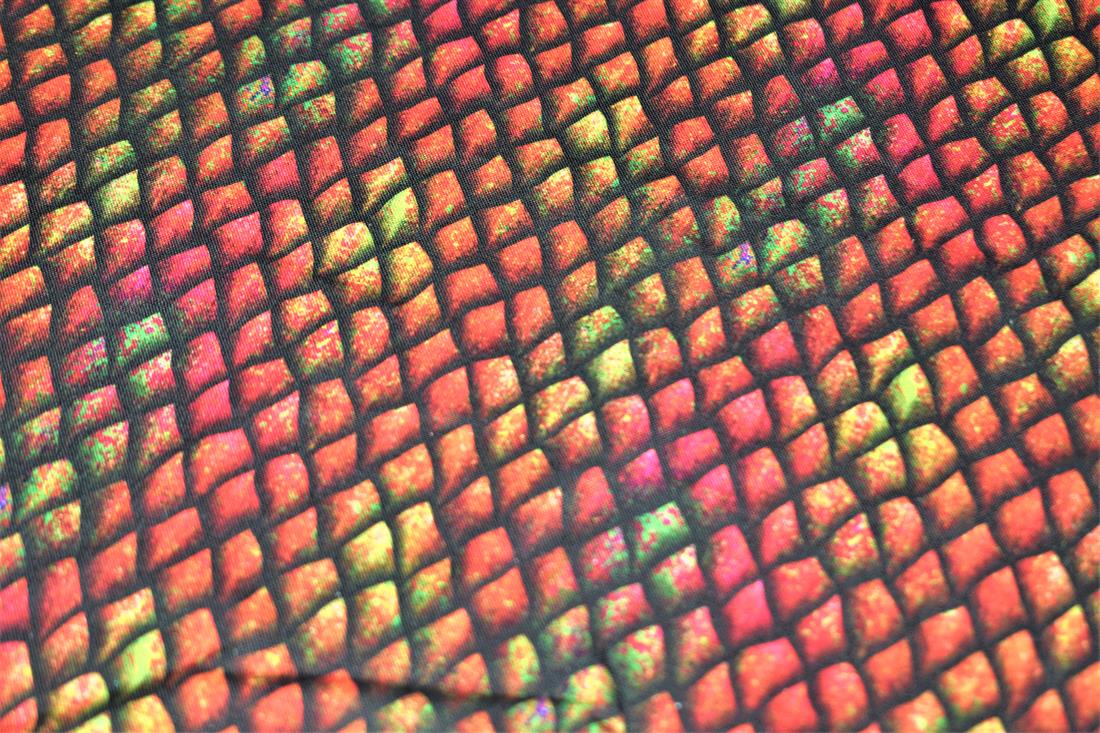 Dragon Scales 140Cm Wide Crafty Cottons Digitally Printed 100% Fabric