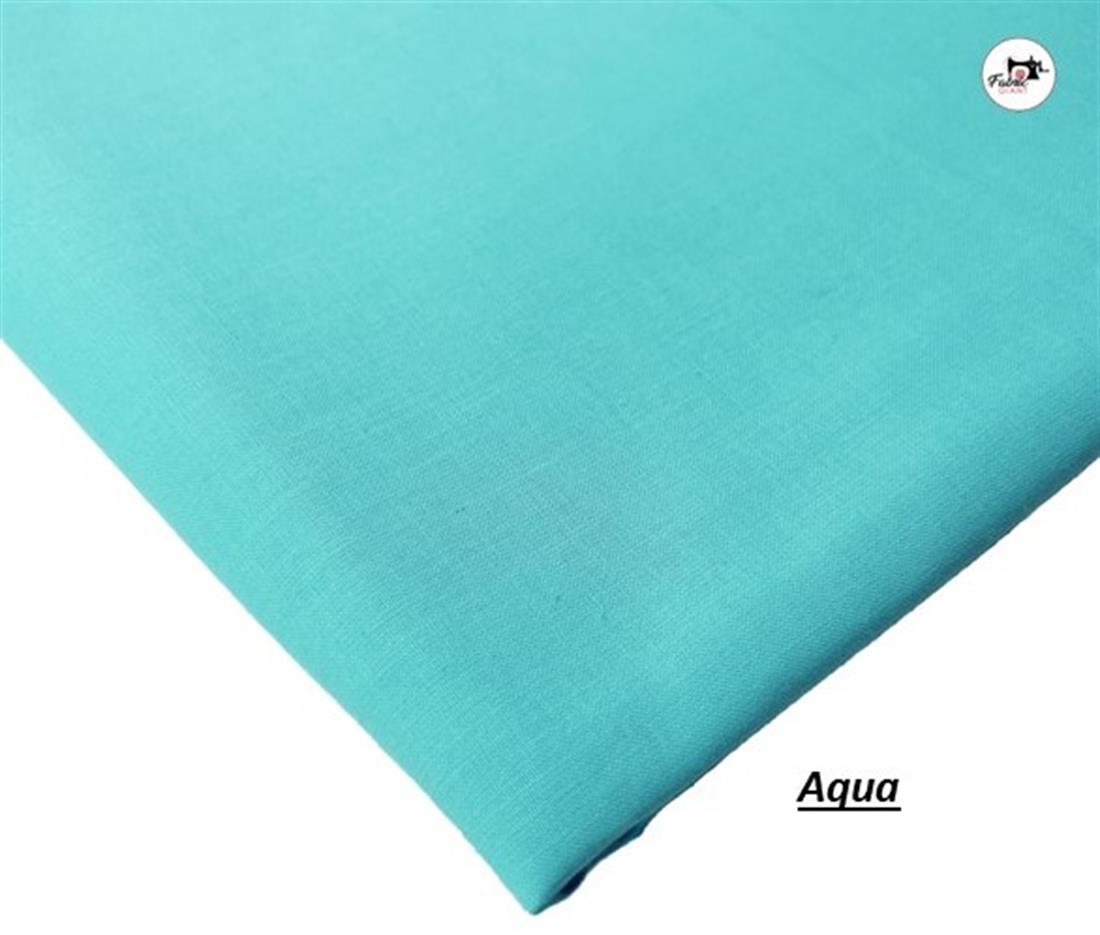 Aqua Plain 100% Cotton 60Inch