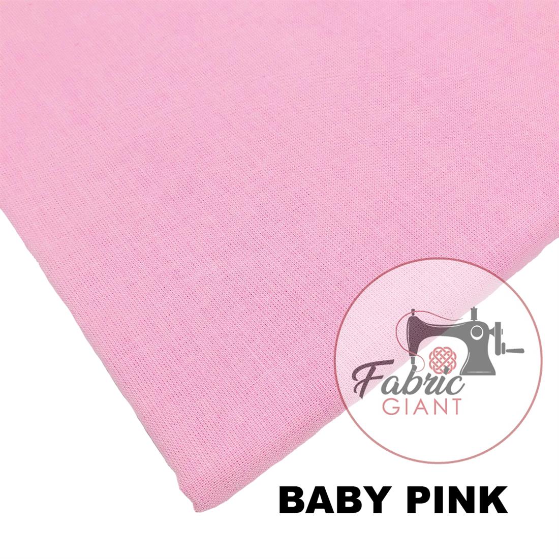 Baby Pink Plain 100% Cotton 60Inch
