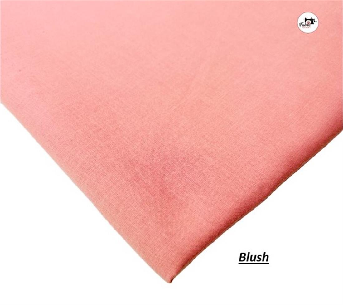 Blush Plain 100% Cotton 60Inch