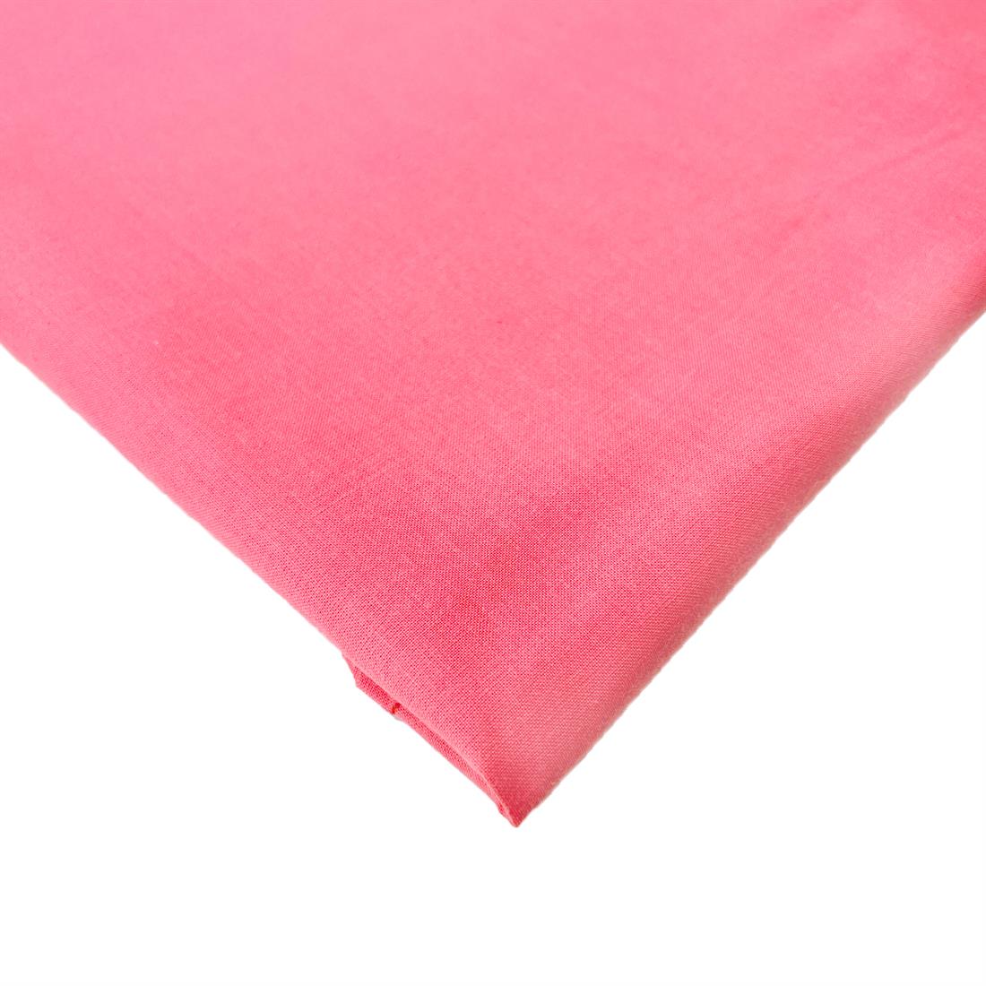 Bright Pink Plain 100% Cotton 60Inch