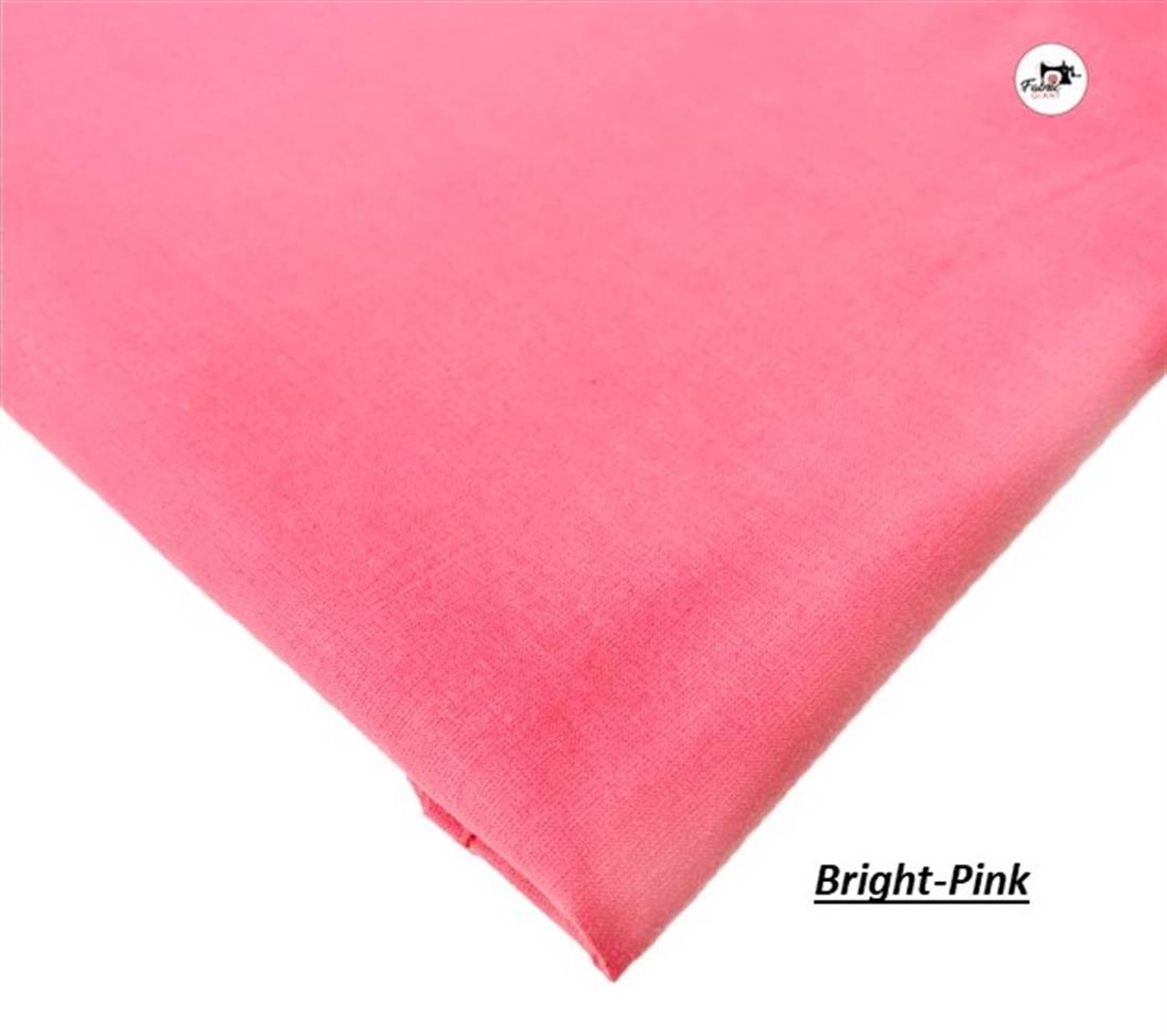 Bright Pink Plain 100% Cotton 60Inch