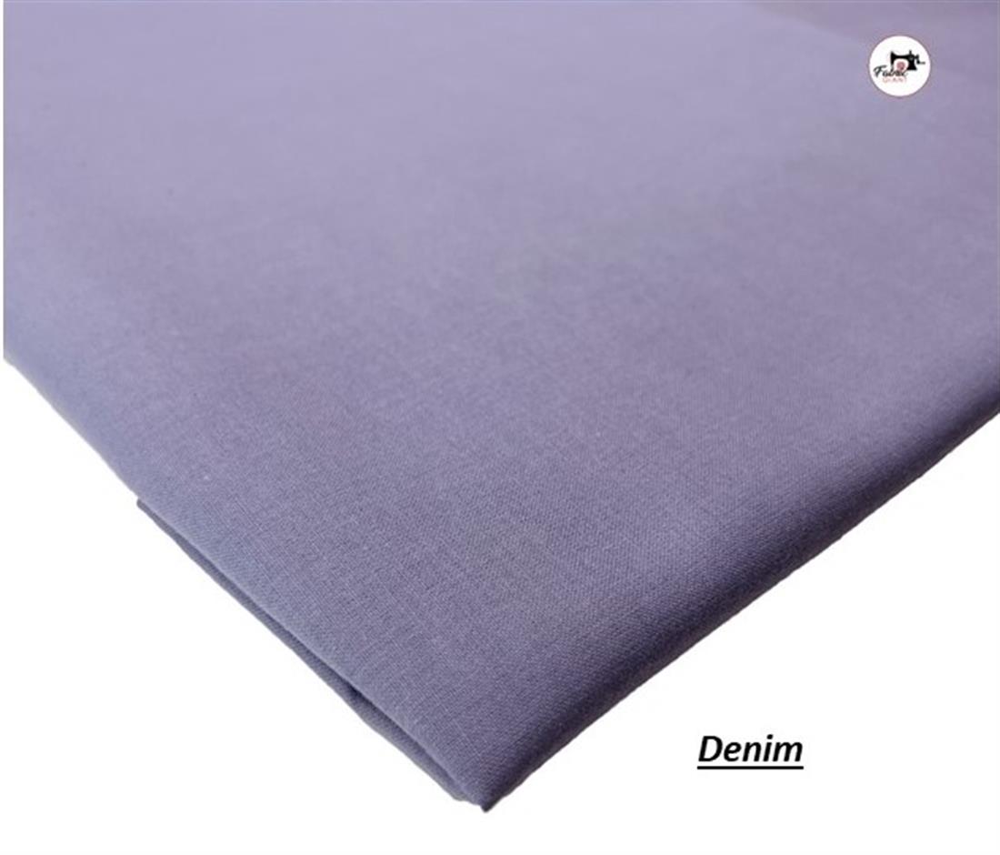 Denim Plain 100% Cotton 60Inch