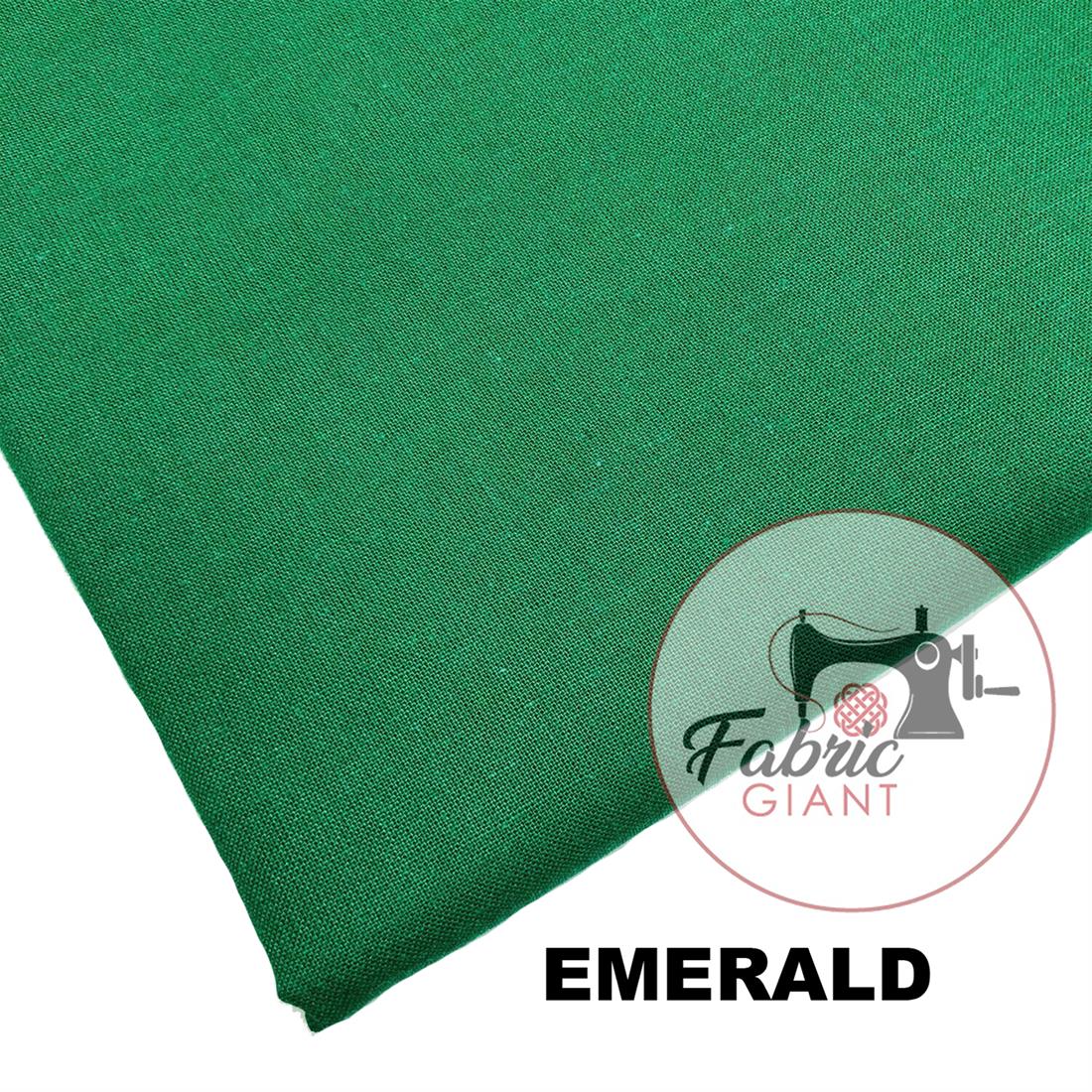 Emerald Plain 100% Cotton 60Inch