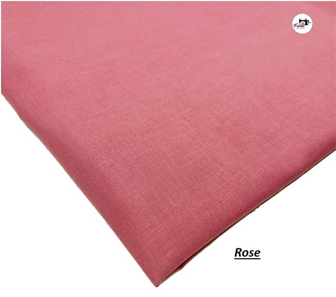Rose Plain 100% Cotton 60Inch