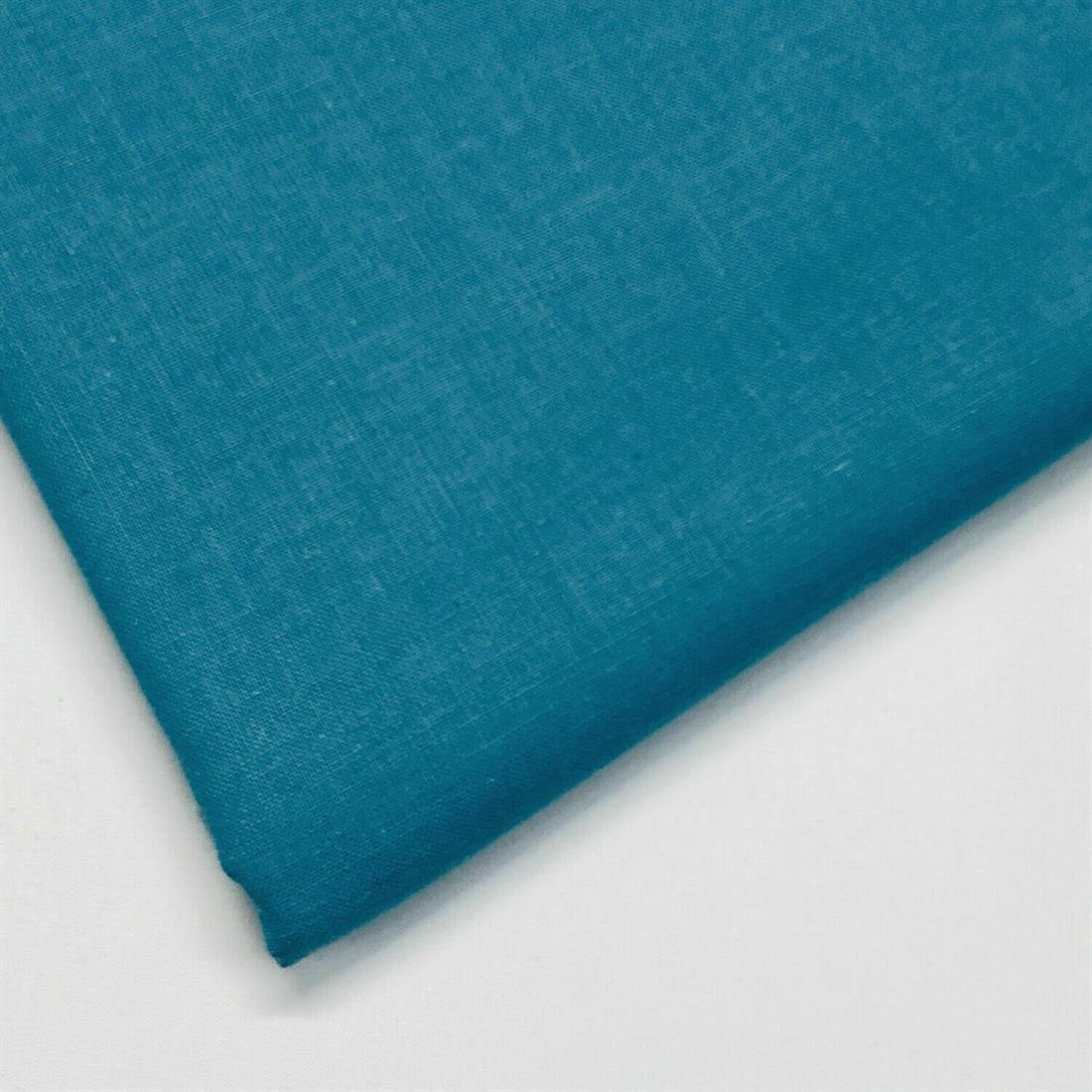 Teal Plain 100% Cotton 60Inch