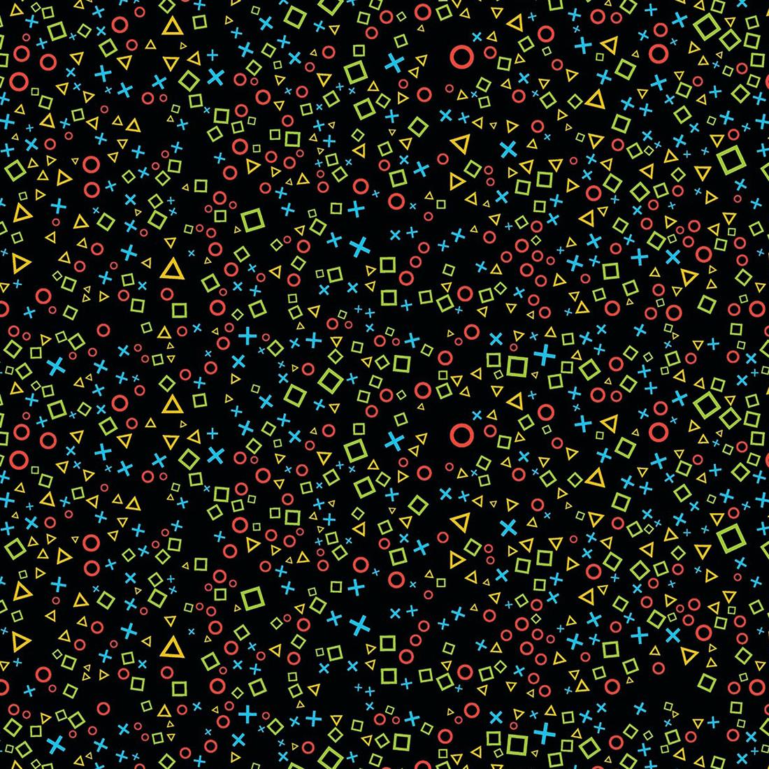 Playstation Pattern - CC467-8 140Cm Wide Crafty Cottons Digitally…