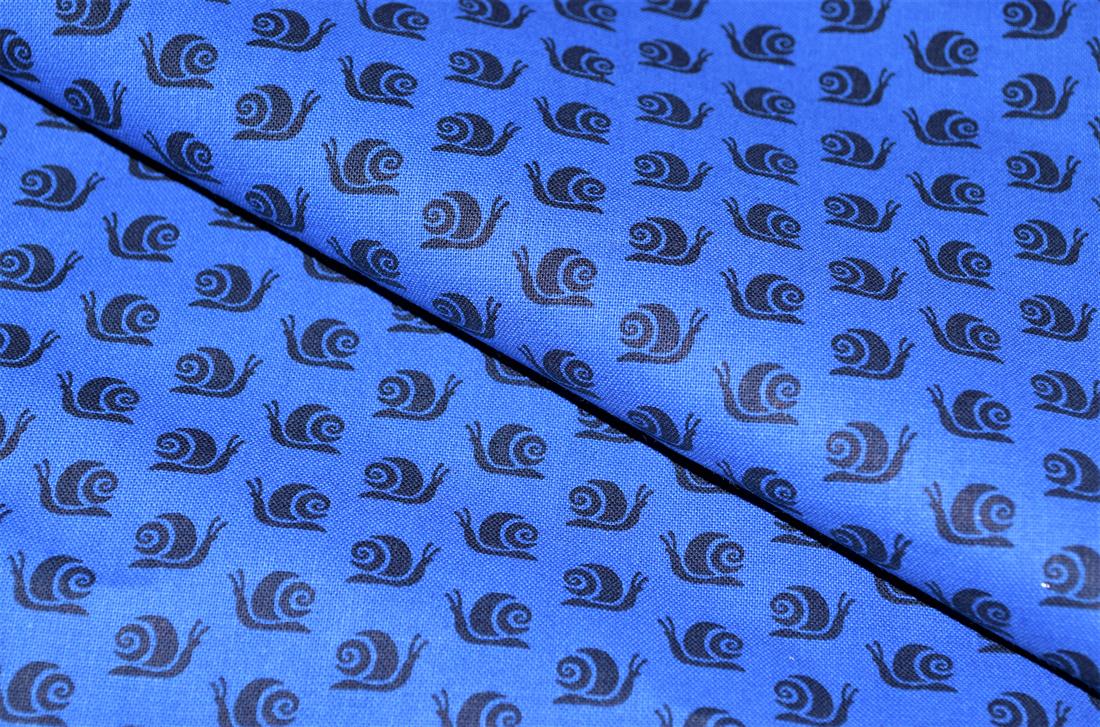Royal Blue Printed 100% Cotton Fabric