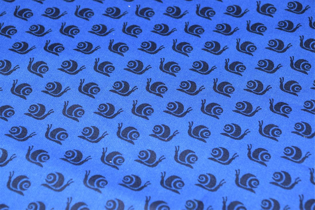 Royal Blue Printed 100% Cotton Fabric