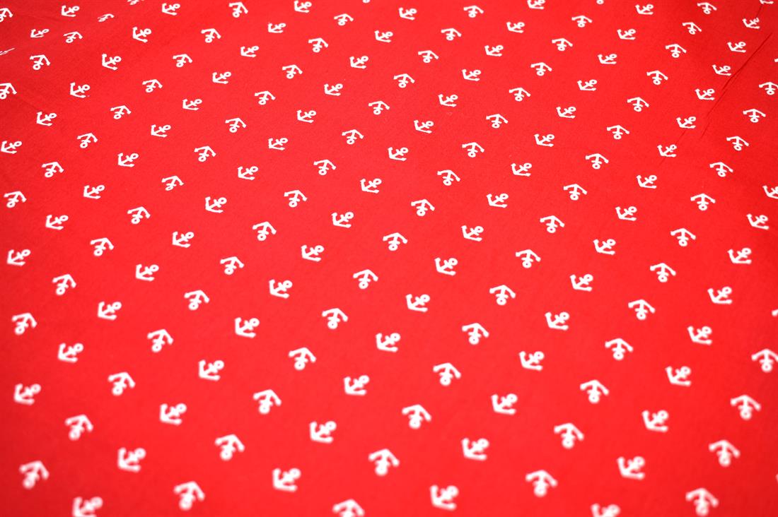 Red Printed 100% Cotton Fabric