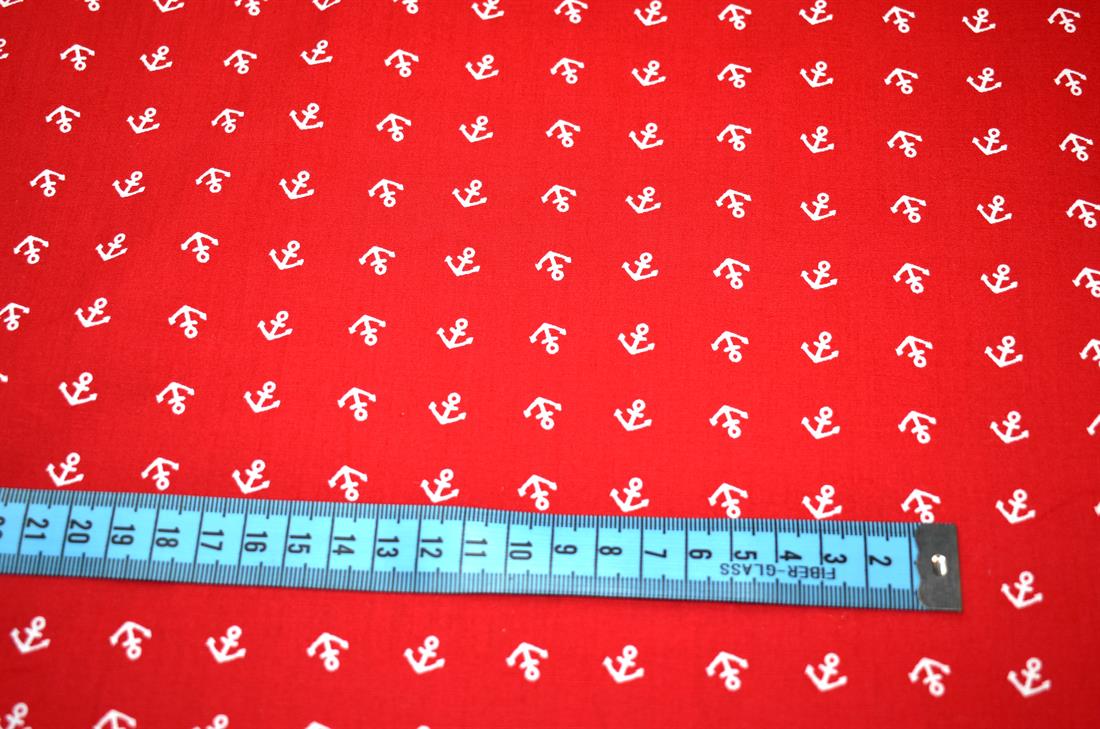 Red Printed 100% Cotton Fabric