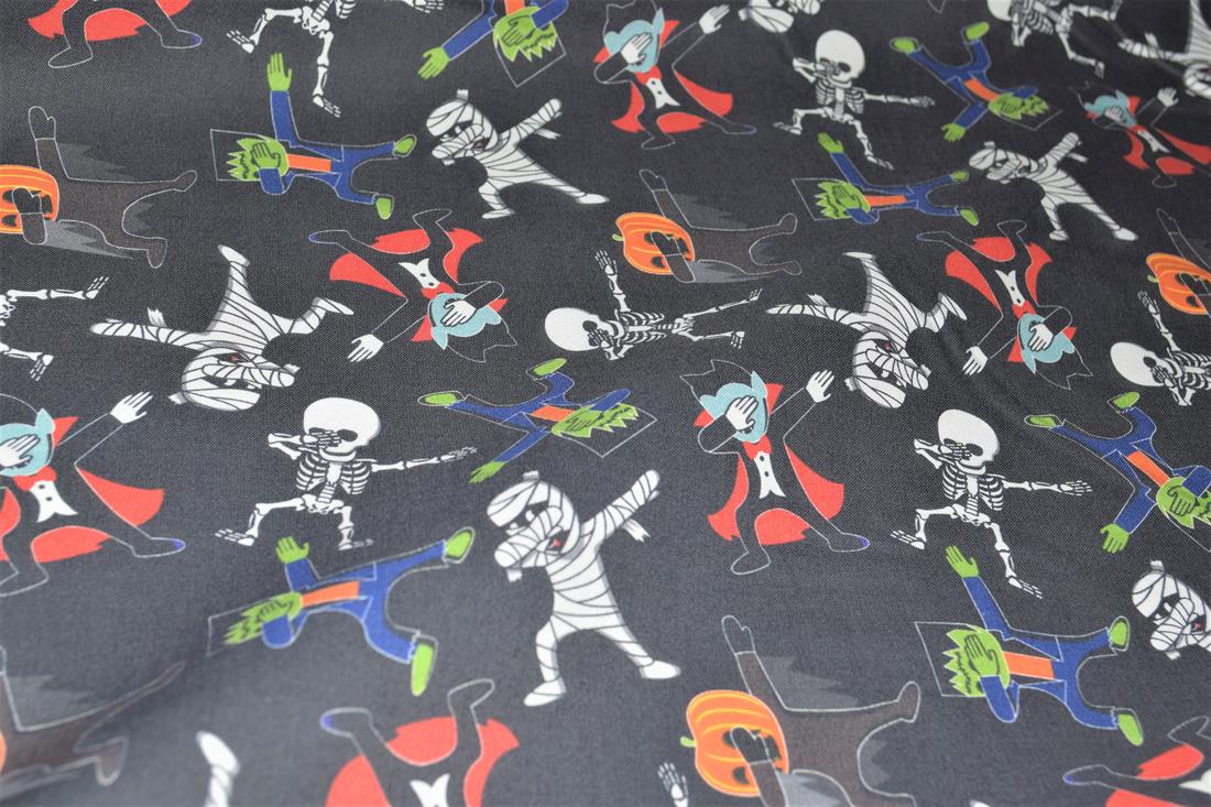 Black Hitting The Dab Printed 100% Cotton Crafty Cottons Digitally