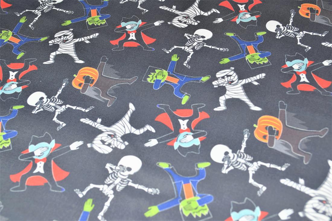 Black Hitting The Dab Printed 100% Cotton Crafty Cottons Digitally