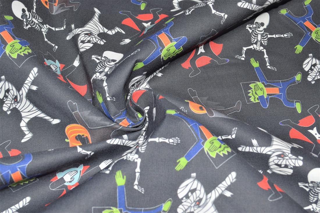 Black Hitting The Dab Printed 100% Cotton Crafty Cottons Digitally