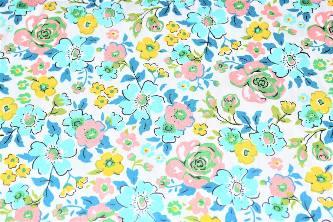 Printed Beautiful Floral 100% Cotton Fabric